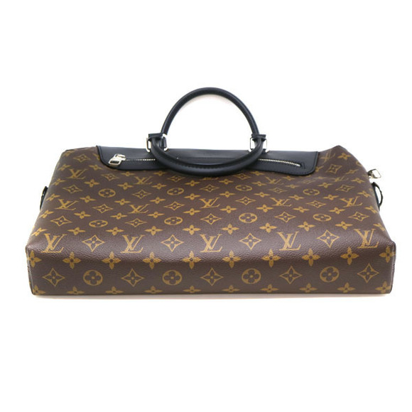 LOUIS VUITTON PDJ NM Business Bag, Monogram Macassar, Brown, Black - Picture 7 of 7